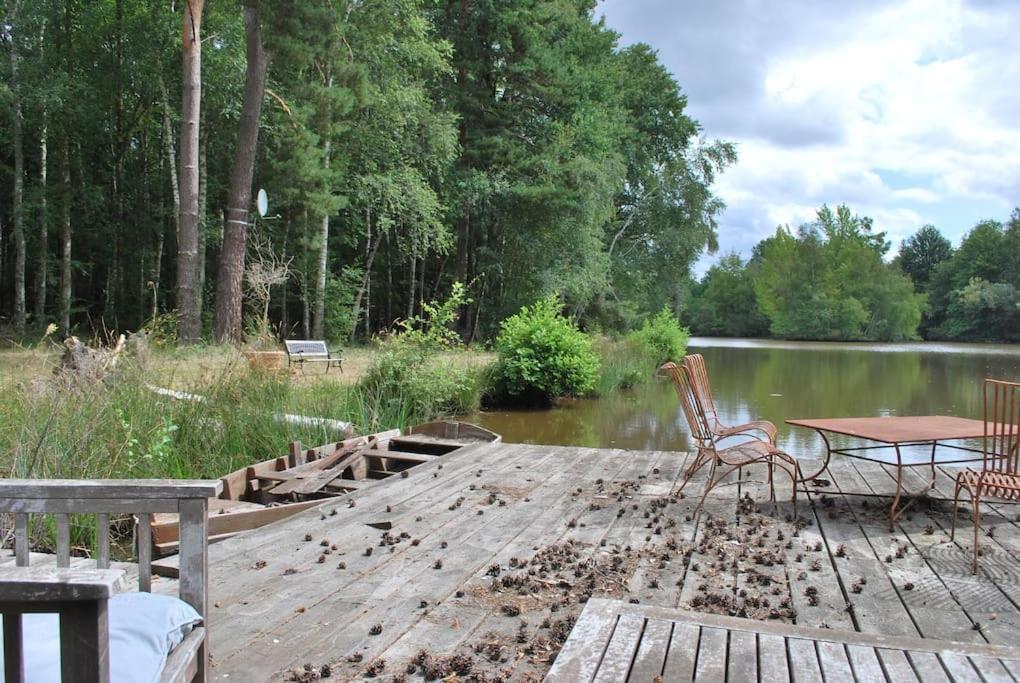 Paradis Perdu En Sologne Avec Plage Privee Villeny Luaran gambar