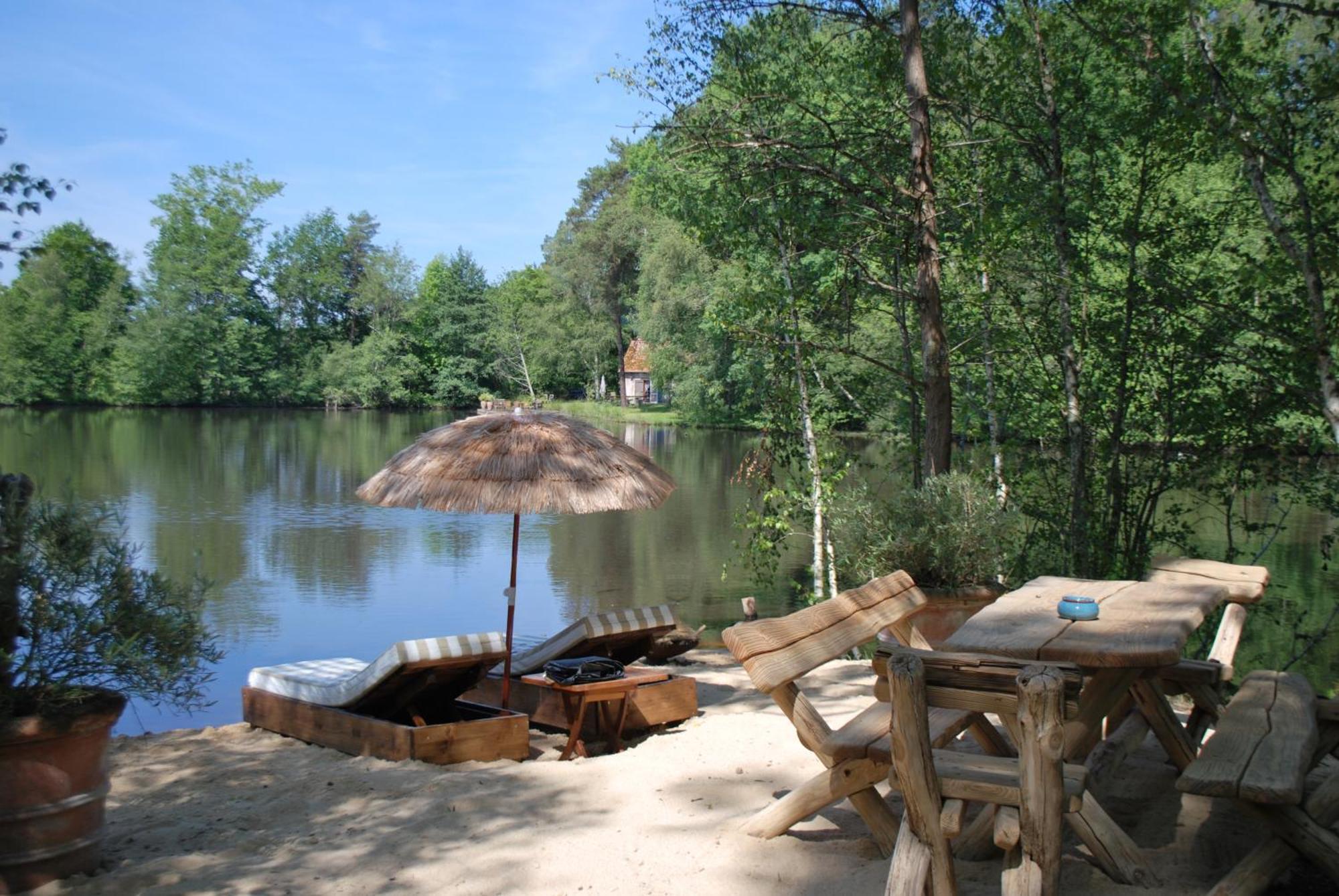 Paradis Perdu En Sologne Avec Plage Privee Villeny Luaran gambar